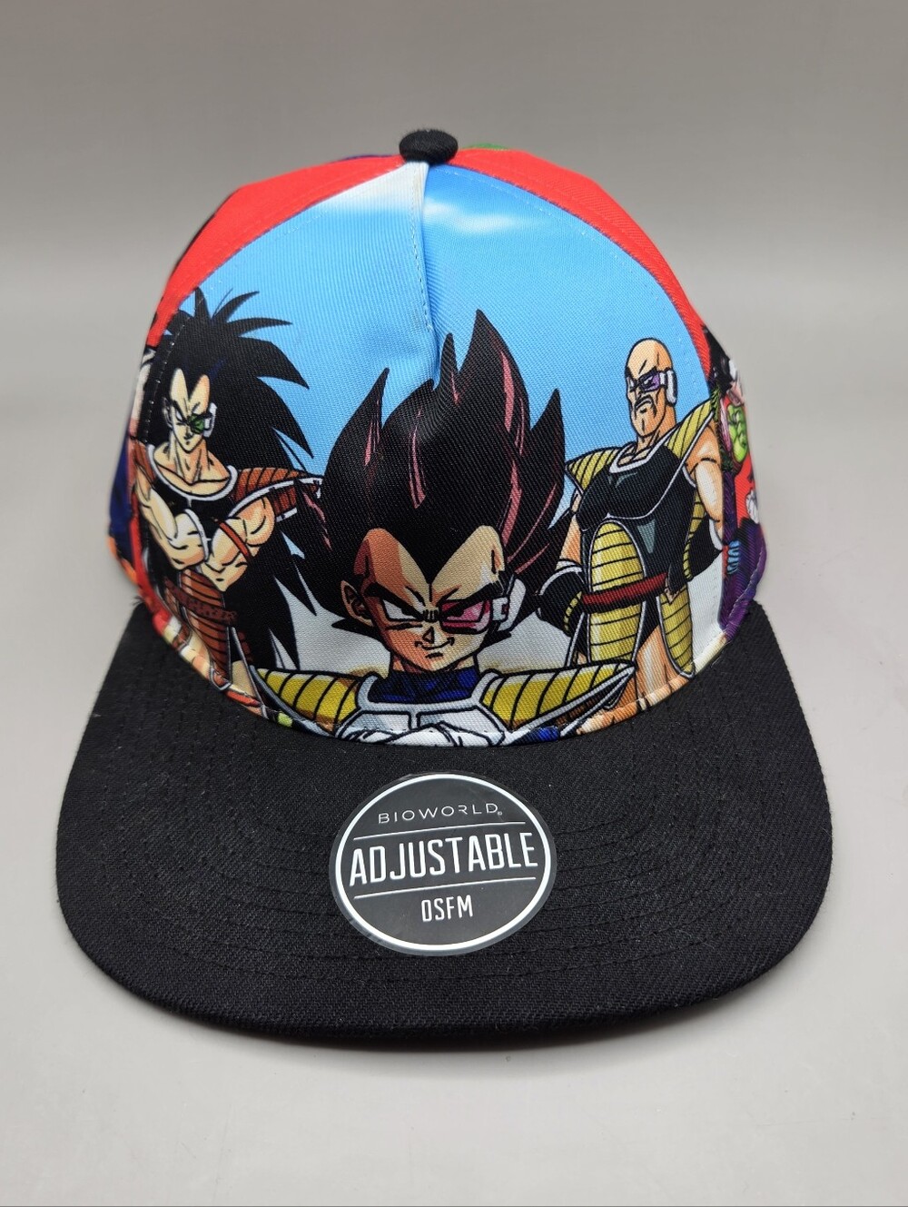 Bioworld Dragon Ball Z Vegeta Saga Snapback Adjustable OSFM Anime Cap